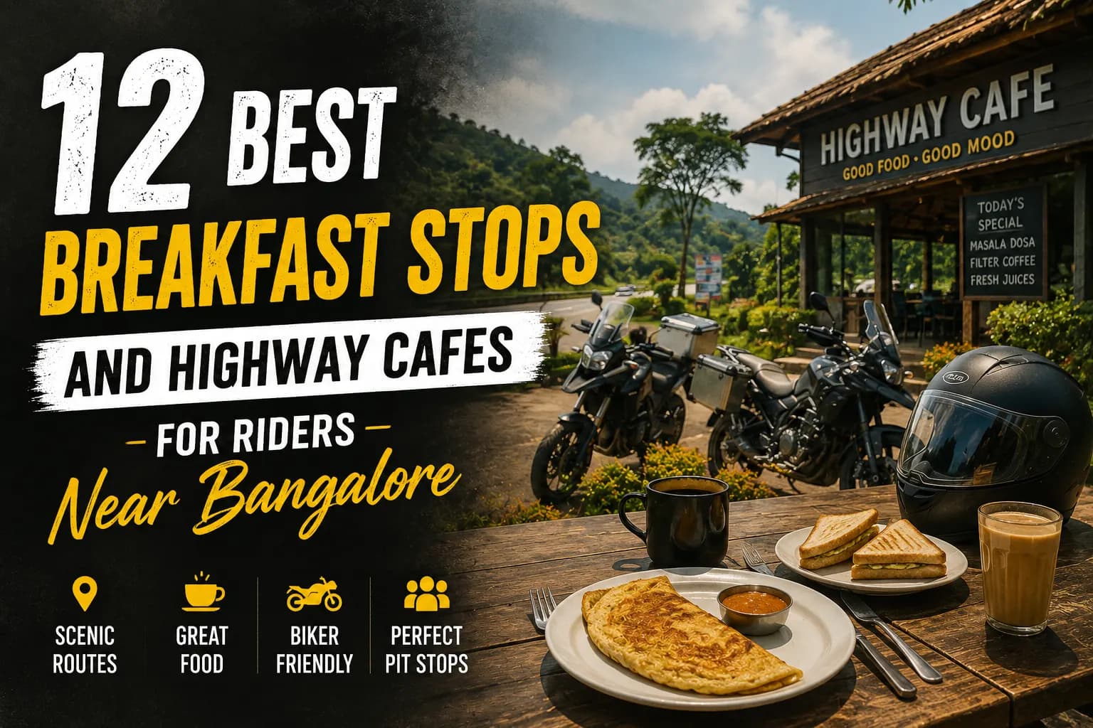 12 Best Breakfast Stops and Highway Cafes for Riders Near Bangalore