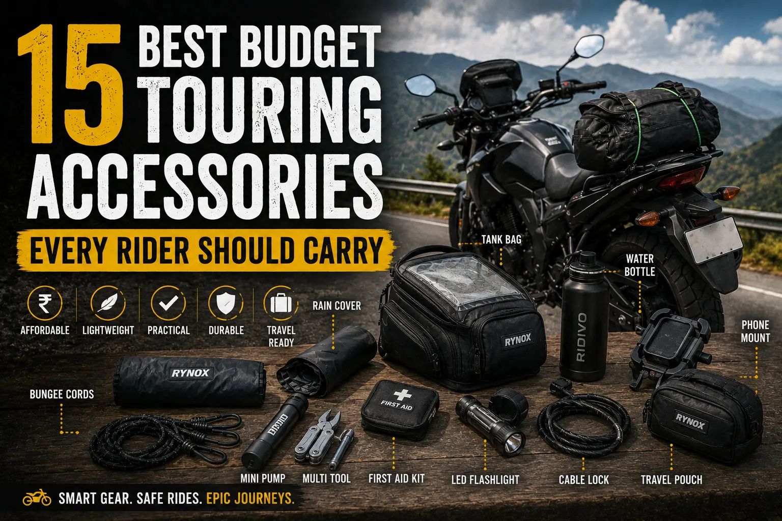 15 Best Budget Touring Accessories Every Rider Should Carry